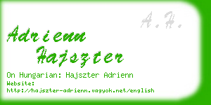adrienn hajszter business card